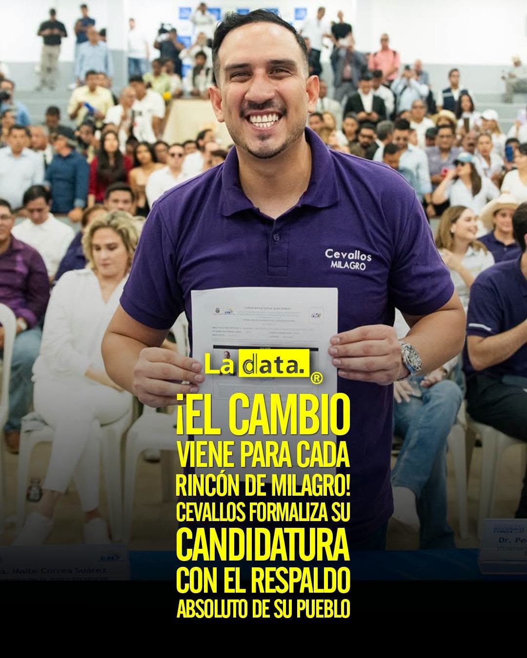 @ladataec 👈 ‎ ‎#ladata #TendenciaPolítica #FranciscoCevallos #Milagro