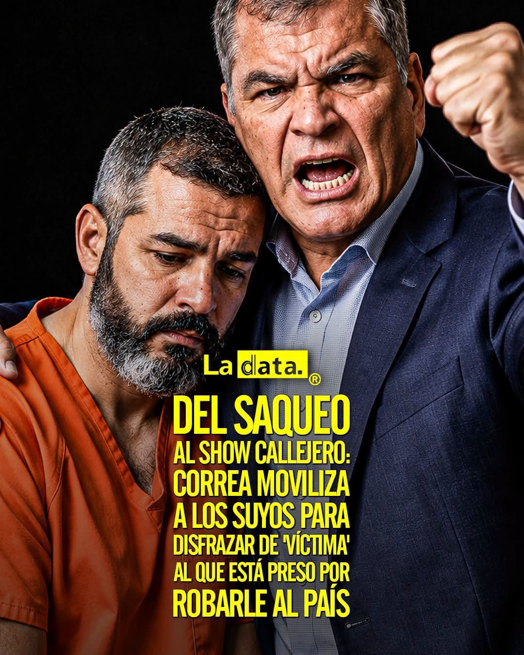 @ladataec 👈 ‎ ‎#ladata #TendenciaPolítica #RafaelCorrea #Plantón