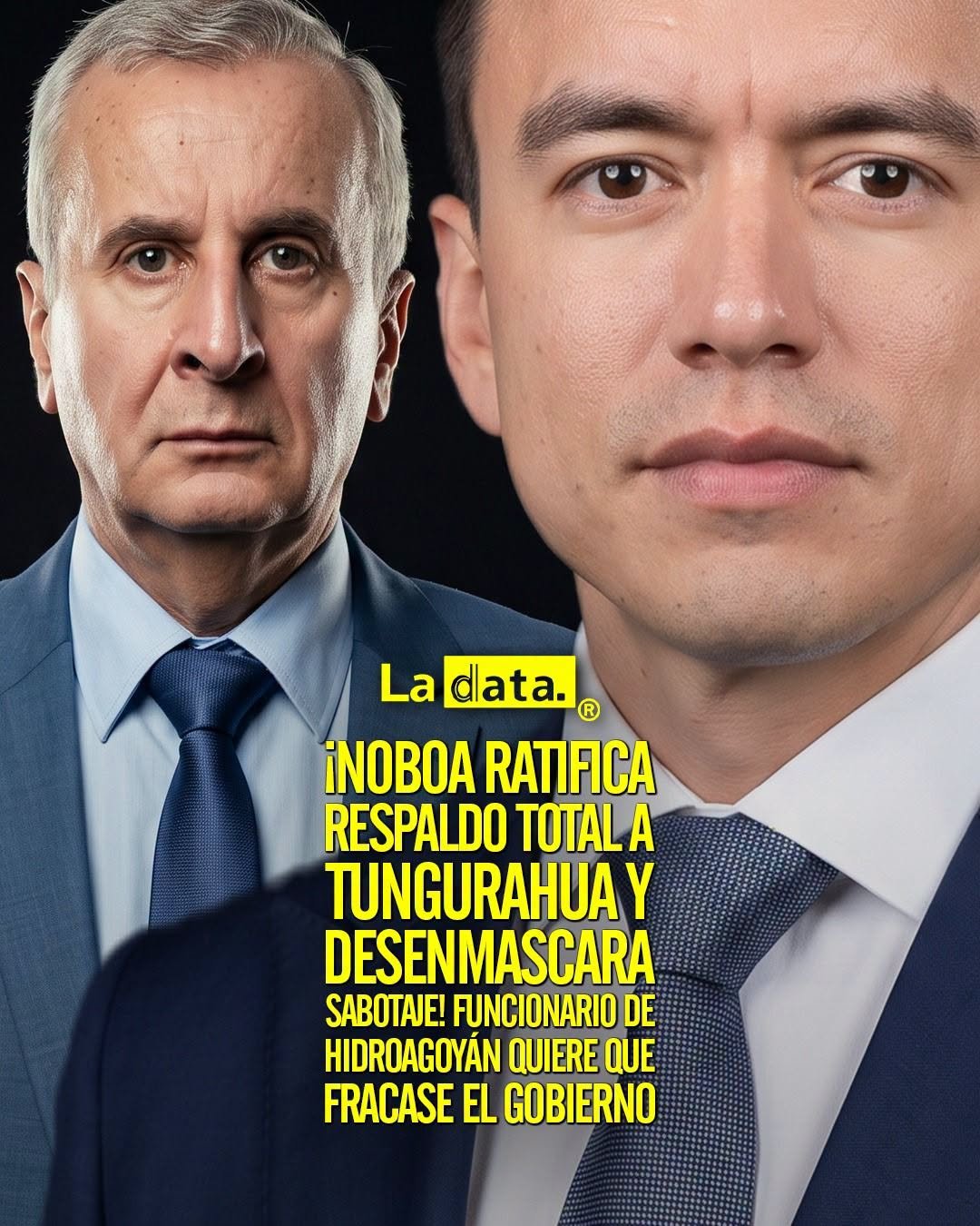 @ladataec👈  #ladata #TendenciaPolítica #DanielNoboa #Tungurahua