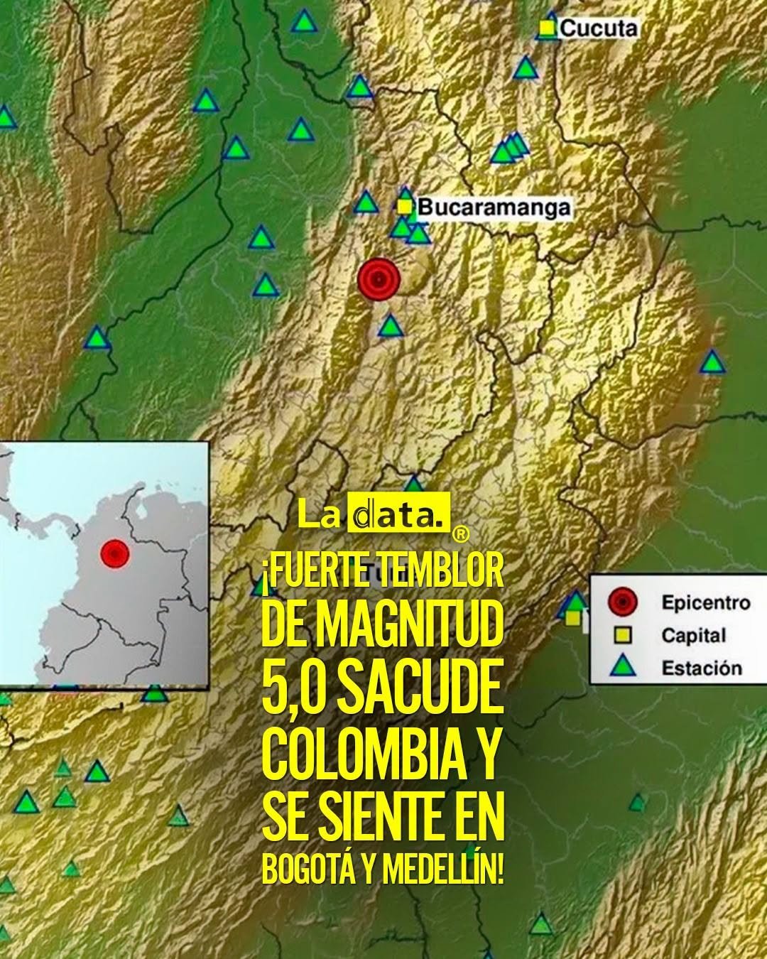 @ladataec👈 #LaData #TendenciaPolítica #Colombia #Sismo